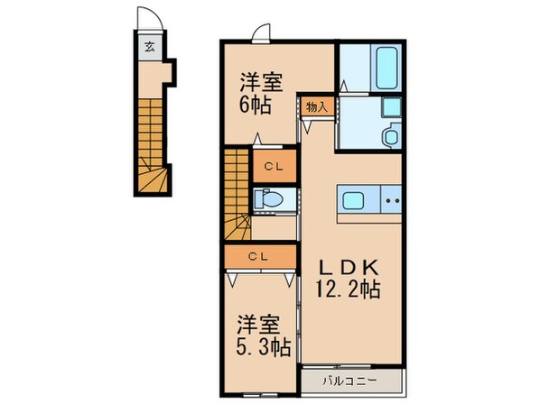 ラピュタパークの物件間取画像